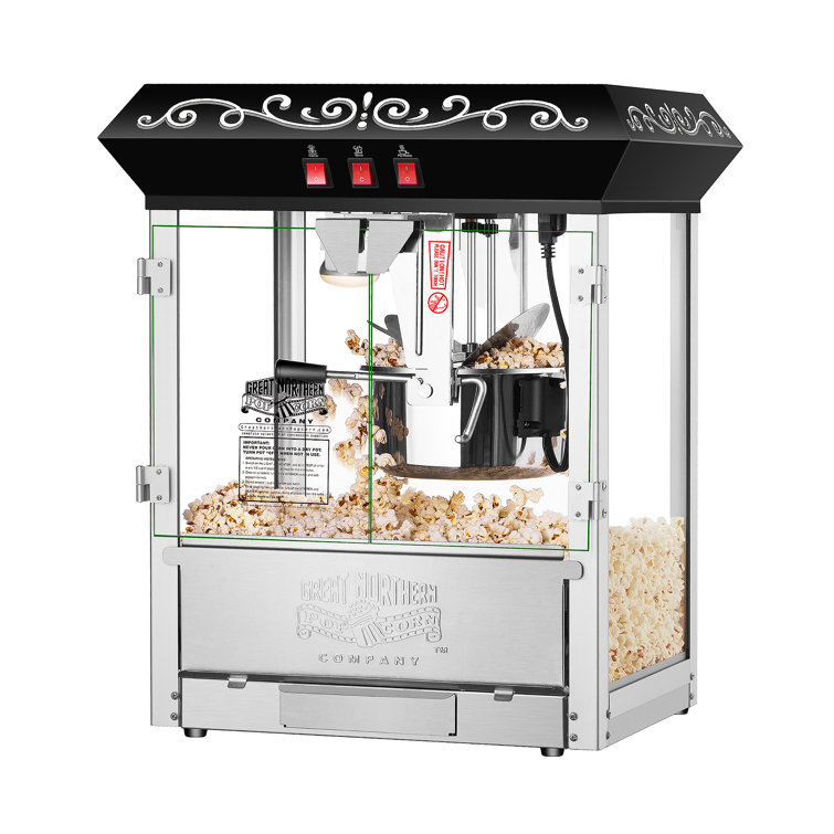 Great Northern Popcorn 10 oz Kettle Tabletop Popcorn Machine with Cart